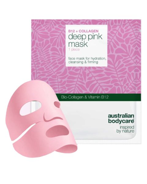 Australian Bodycare B12 + Collagen Deep Pink Mask 4 pcs. Australian Bodycare B12 + Collagen Deep Pink Mask 4 pcs.