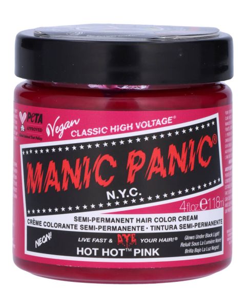 Manic Panic Semi-Permanent Color Cream Hot Hot Pink Manic Panic Semi-Permanent Color Cream Hot Hot Pink