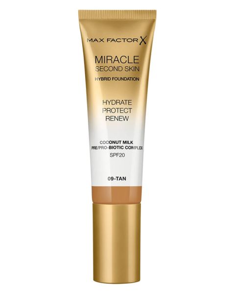 Max Factor Miracle Second Skin Hybrid Foundation 09 Tan Max Factor Miracle Second Skin Hybrid Foundation 09 Tan