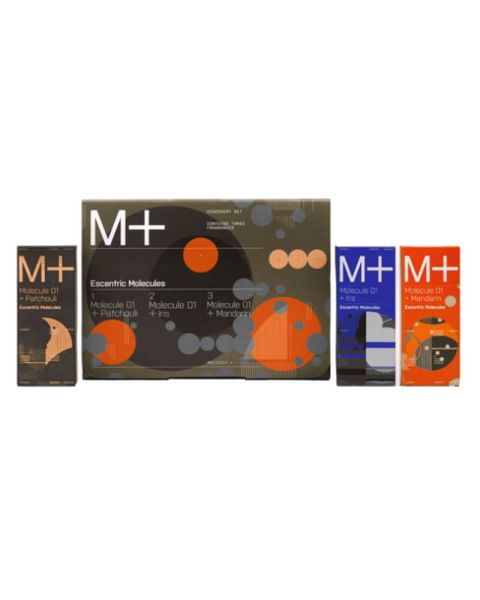 Escentric Molecules - M+ IRIS, PATCHOULI, MANDARIN 2 ML DISCOVERY SET