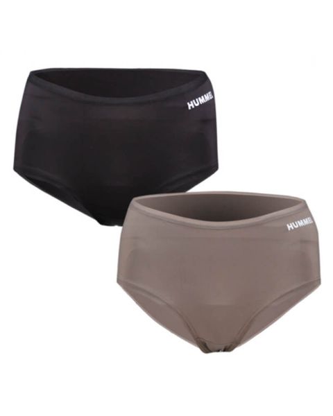 Hummel Smooth Hipster 2-pack Black/Brown XS Hummel Smooth Hipster 2-pack Black/Brown XS