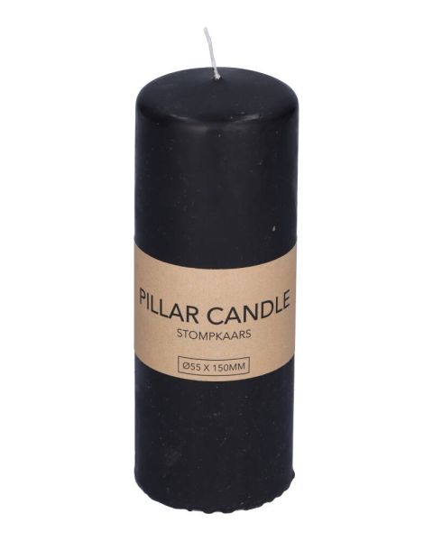 Excellent Houseware Pillar Candle Black 55 x 150 mm Excellent Houseware Pillar Candle Black 55 x 150 mm