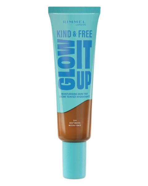 Rimmel London Kind & Free Glow It Up Moisturising Skin Tint 504 Deep Mocha