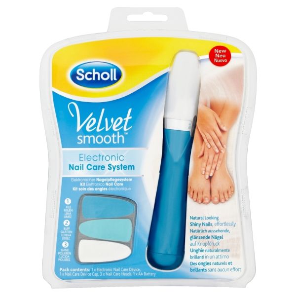 Scholl Velvet Smooth - Electronic Nail Care System - Blå