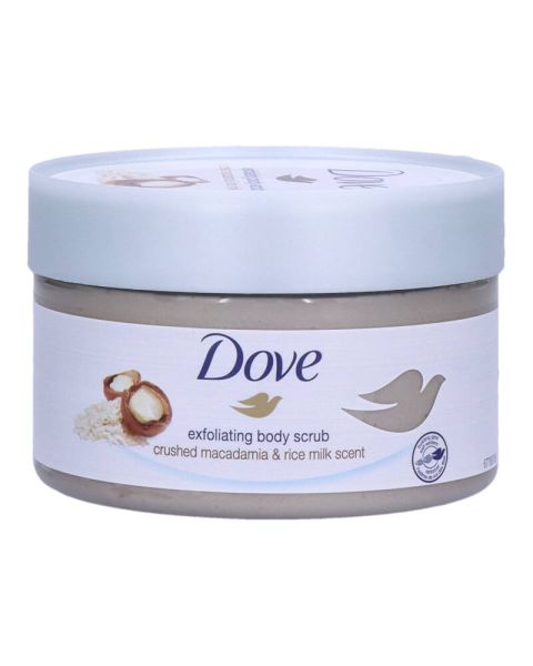 Dove Exfoliating Body Scrub Macadamia And Rice Milk Dove Exfoliating Body Scrub Macadamia And Rice Milk