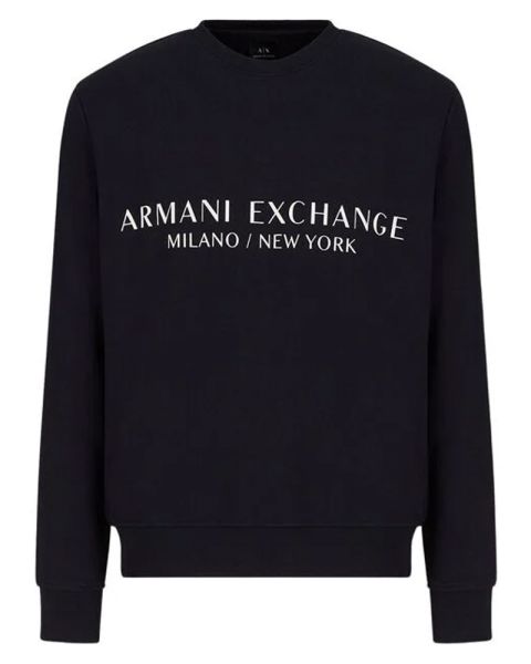 Armani Exchange Mann Sweatshirt Sort XL Armani Exchange Mann Sweatshirt Sort XL