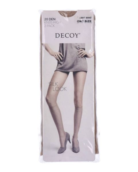 Decoy Silk Look (20 Den) Light Sand 2-Pack Knee High One Size Decoy Silk Look (20 Den) Light Sand 2-Pack Knee High One Size