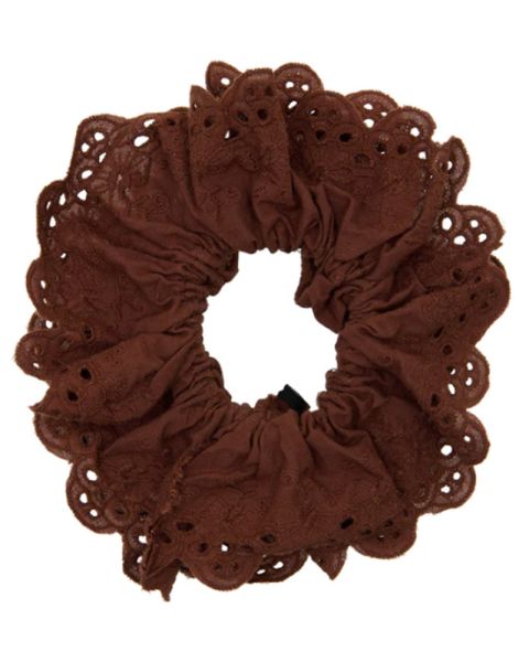 Pico Lace Scrunchie Chocolate Pico Lace Scrunchie Chocolate