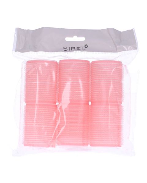 Sibel Velcro Curlers Roller Pink 43mm - Ref. P000467