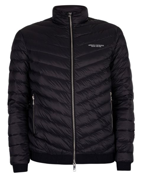 Armani Exchange Down Jacket Black/Melange Grey XXL