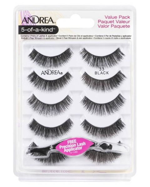 Andrea 5-Of-A-Kind Lashes Black 33 Andrea 5-Of-A-Kind Lashes Black 33