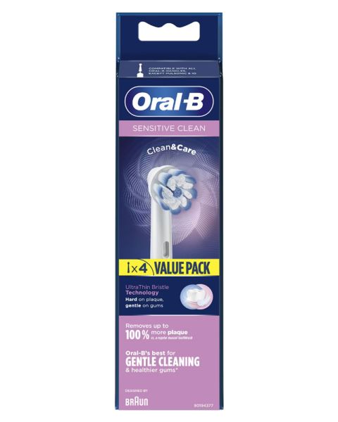 Oral B Sensitive Clean 4pcs Brush Heads
