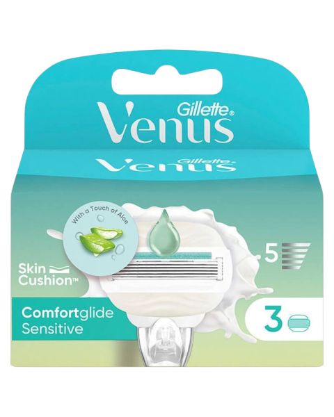 Gillette Venus refill 3 u. 5 blades. Pro Comfortglide sensitive.
