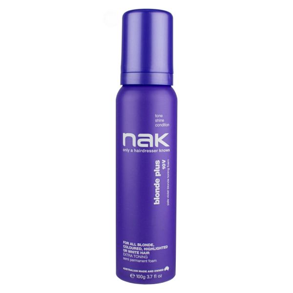 NAK Blonde Plus 10V pale violet blonde toning foam (U) NAK Blonde Plus 10V pale violet blonde toning foam (U)
