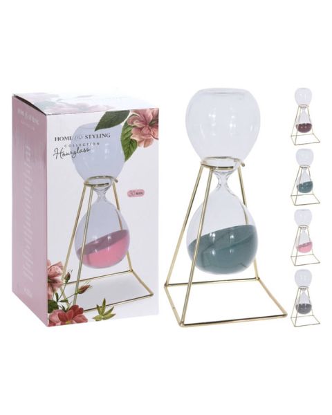 Excellent Houseware Timeglass/Grå sand