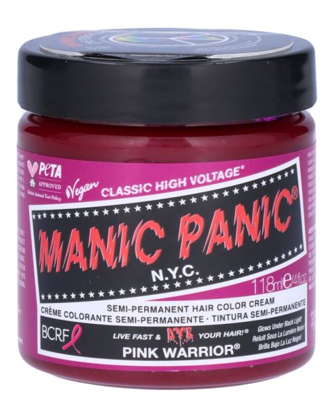 Manic Panic Semi-Permanent Color Cream Pink Warrior Manic Panic Semi-Permanent Color Cream Pink Warrior