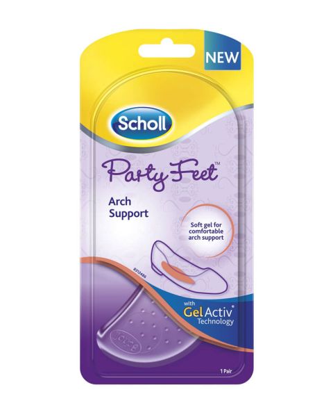 Scholl Gel Active Insoles - Party Feet Arch Support Scholl Gel Active Insoles - Party Feet Arch Support