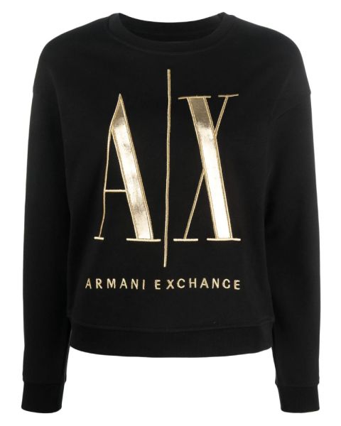 Armani Exchange Woman Sweatshirt Black Str. M Armani Exchange Woman Sweatshirt Black Str. M