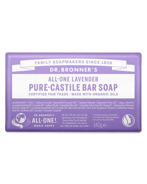 Dr. Bronner's Pure-Castile Bar Soap Lavender
