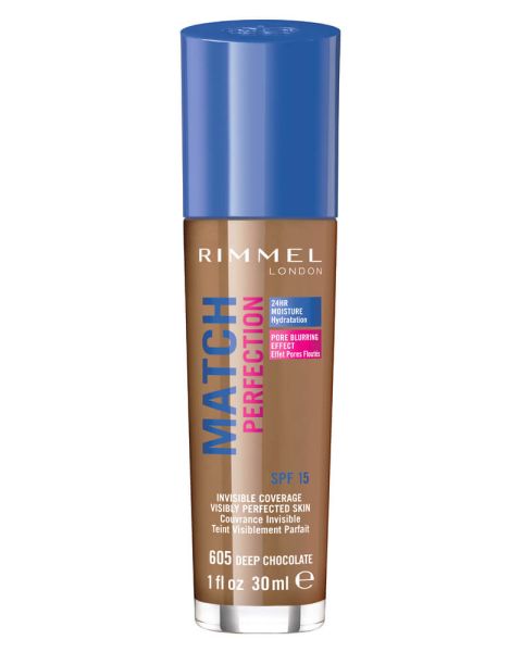 Rimmel Match Perfection SPF 20 605 Deep Chocolate Rimmel Match Perfection SPF 20 605 Deep Chocolate