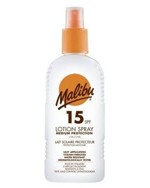 Malibu Sun Lotion Spray SPF 15 (F)