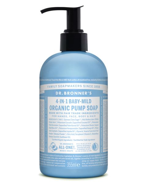 Dr. Bronner's Organic Pump Soap Baby-Mild (Unscented)