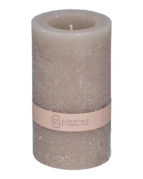 Excellent Houseware Pillar Candle Grey Excellent Houseware Pillar Candle Grey