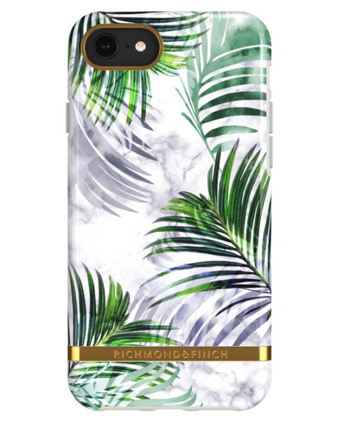Richmond And Finch White Marble Tropics iPhone XR Cover Richmond And Finch White Marble Tropics iPhone XR Cover