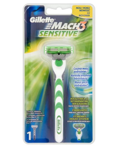 Gillette Mach3 Sensitive Razor White Gillette Mach3 Sensitive Razor White
