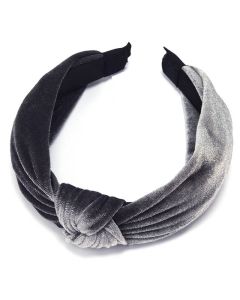 Everneed Carla Velour Hårbøjle Grey 