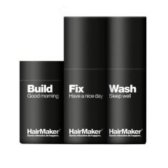HairMaker Build ups KIT - Medium Brown 