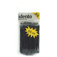 Idento Floss and Stick 2 in 1 - 55 stk - Sort 