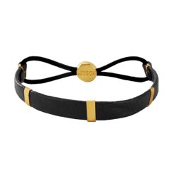 KITSCH - Bar Black Hair Tie - Læder 