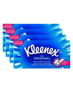  4 x Kleenex The ORIGINAL Box Lommetørkle 3 lag
