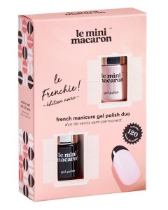 Le Mini Macaron French Manicure Gel Polish Duo Edition Noire