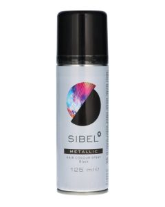 Sibel Metallic Hair Colour Spray Black