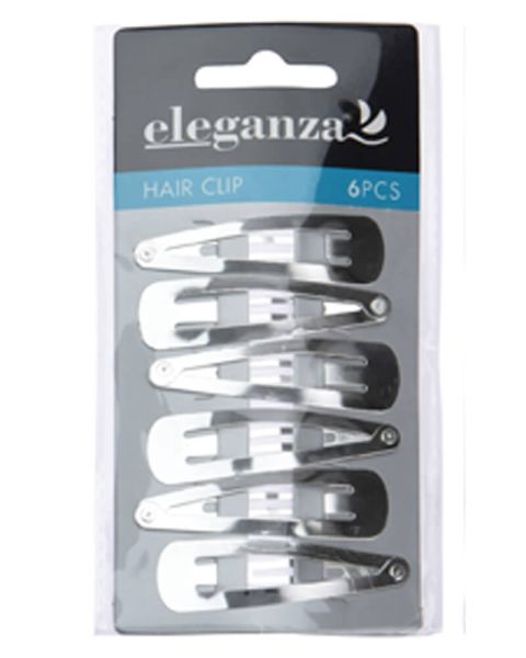 Eleganza Hair Clip Silver 6cm