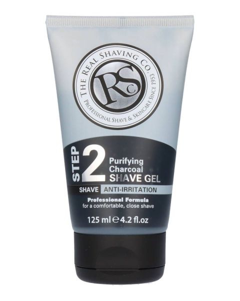The Real Shaving Co Purifying Charcoal Shave Gel Step 2