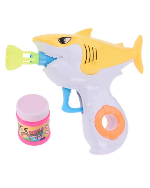 Fun & Games Bubble Blow Gun Shark Yellow