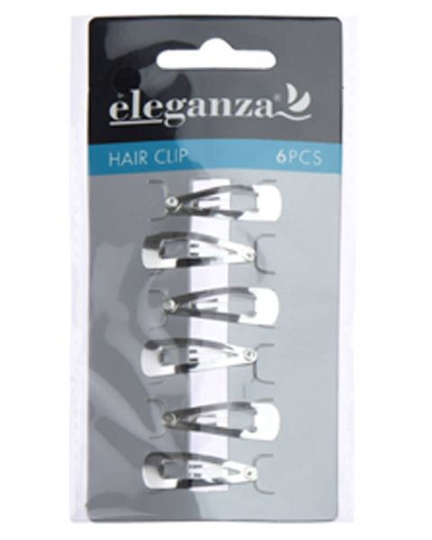 Eleganza Hair Clip Silver 3cm