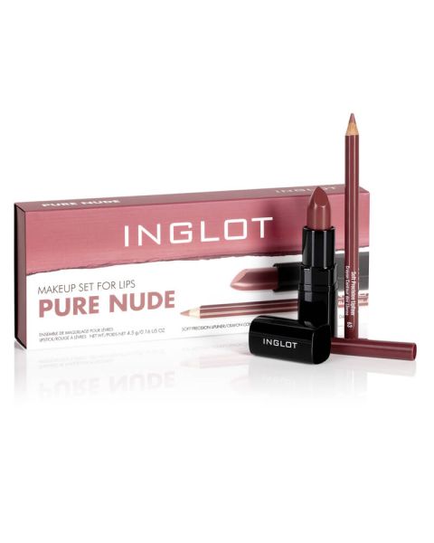 Inglot Makeup Set For Lips - Pure Nude (U)