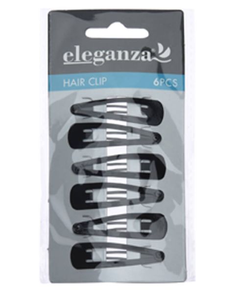 Eleganza Hair Clip Black 4.7cm