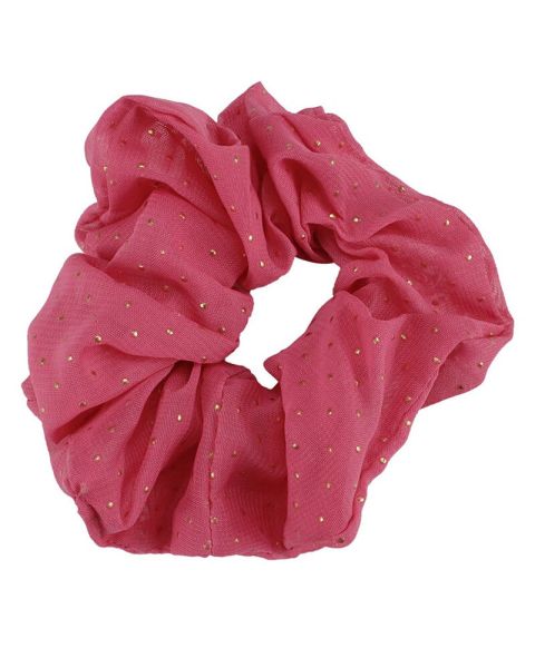 Everneed Scrunchie Pink med Guld Dots (U)