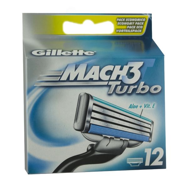 Gillette Mach3 Turbo - 12pak 