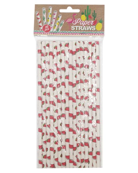 Party Collection Paper Straw Watermelon