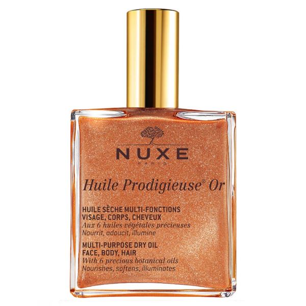 Nuxe Huile Prodigieuse Or Multi-Purpose Dry Oil Face Body Hair (Shimmer)