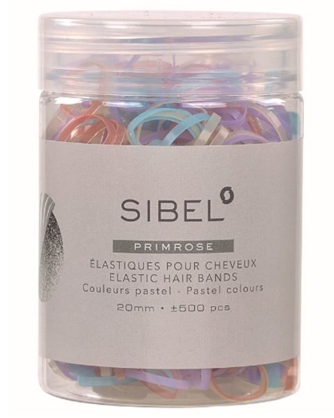 Sibel Primrose Elastic Hair Bands 20mm - Pastel Colours