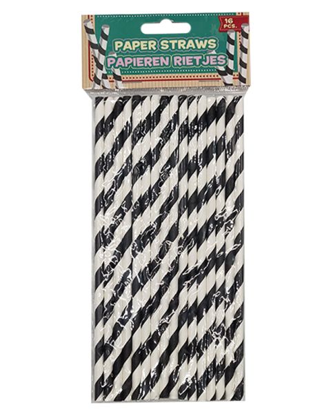 Party Collection Paper Straw Stripes