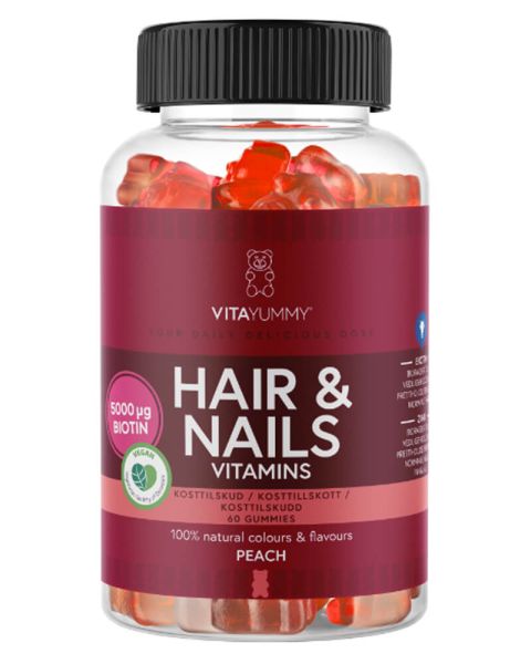 VitaYummy Hair & Nails Vitamins Peach