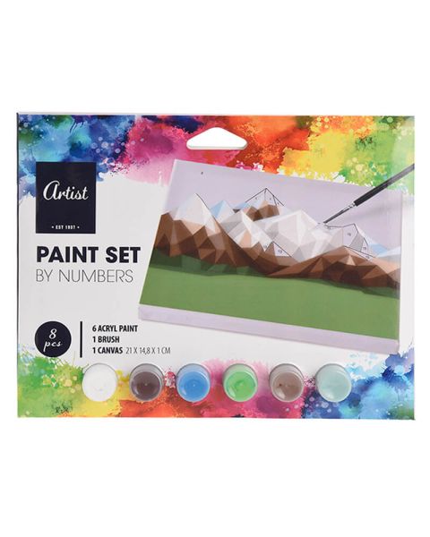 Krea Paint Set By Numbers Green